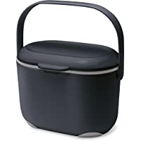 Addis 2-5 litros Cubo para Compost- Negro-Gris